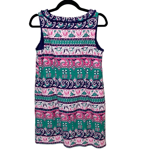 Talbots Dress Womens Size 8 Petite Sleeveless Sheath Colorful Multicolor Floral - Picture 2 of 14